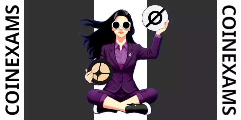 Nova (CoinExams Mascot) holding Aster logo on the left and holding Cosmos on the right.
