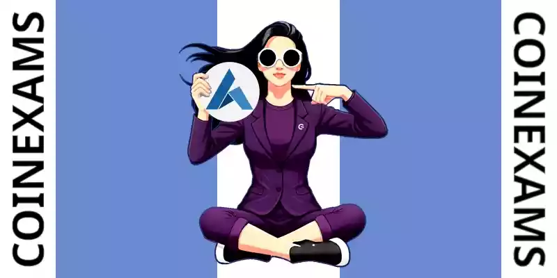 نوا (نماد CoinExams) که لوگوی Ardor را در دست دارد