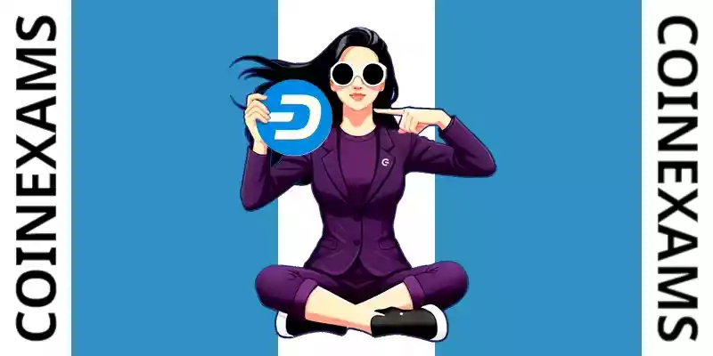 Nova(CoinExams吉祥物)手持Dash标志