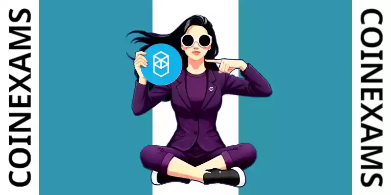 ノヴァ(CoinExamsのマスコット)がFantomロゴを持っている