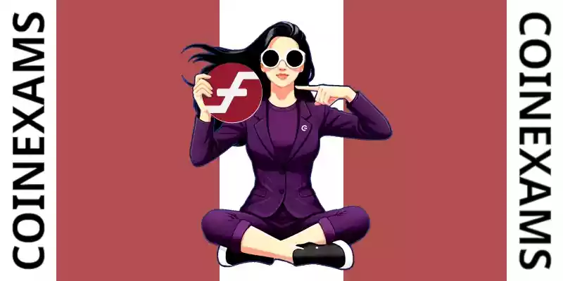Nova (CoinExams Maskotu) Firo logosunu tutuyor.