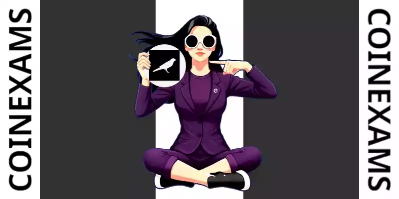 Nova (CoinExams Mascot) holding Kusama logo