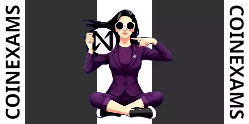 Nova (CoinExams Mascot) holding Near Protocol logo