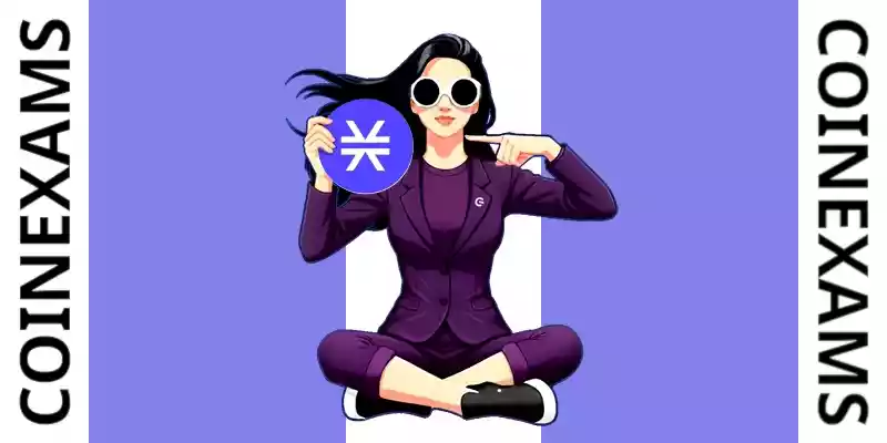 Nova (CoinExams Mascot) holding Stacks logo